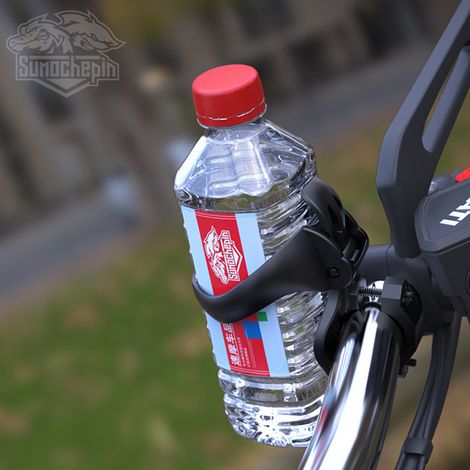Porte-bouteille de moto pliable, stable, résistant à l'usure, léger, en ABS noir