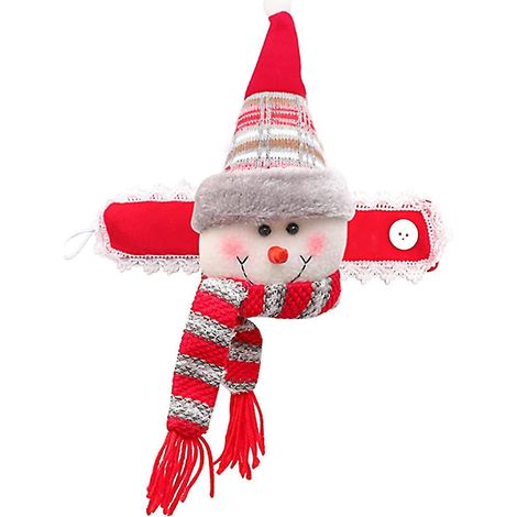 Embrasses de rideaux de Noël, attaches de rideaux, boucles de rideaux, pinces à rideaux bonhomme de neige (1/5)