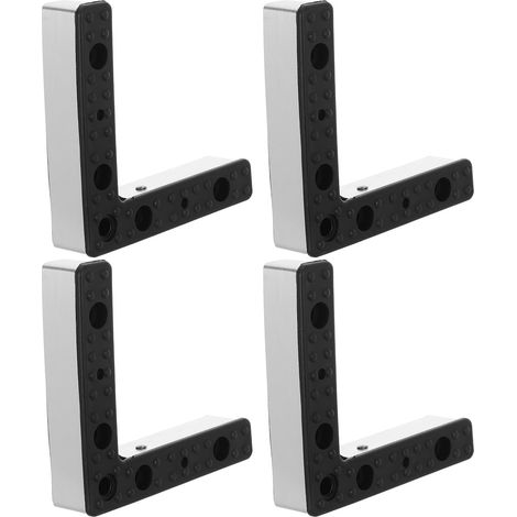 patas de muebles de PP blancas y negras, resistentes al desgaste, para mesas y armarios, repuesto práctico, borde de chapa de aluminio. (1/4)