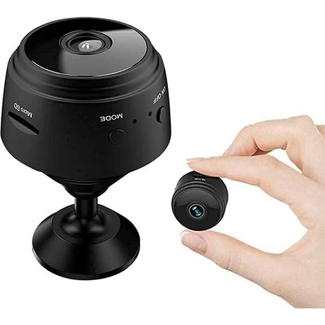 QAZQA WiFi sans fil, HD 1080p Mini caméra de sécurité portable, caméras Nana avec enregistreur vidéo intérieur, petite vision nocturne (aimant)
