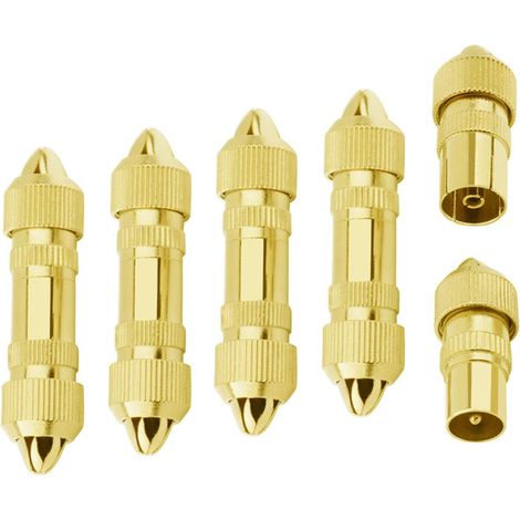 10 Connecteurs Coaxiaux, Vis sans soudure, Résistance corrosion, Câble TV Satellite Internet, Installation facile