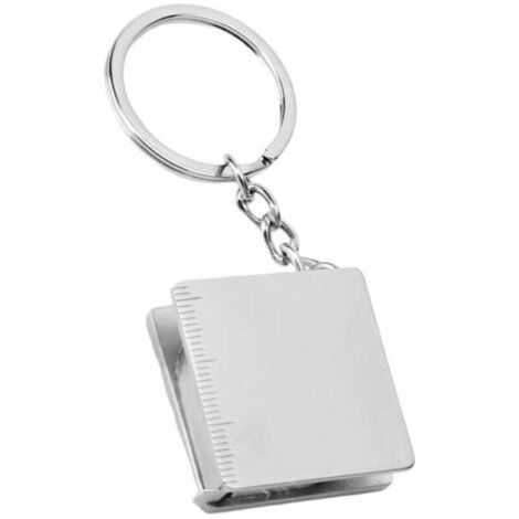 Porte-clés mini mètre ruban souple de 1 mètre pour vêtements, porte-mètre ruban, mini mètre ruban en acier pour accessoires télescopiques (1/4)