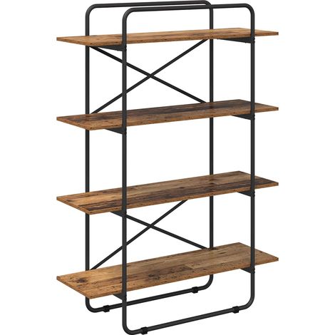 Libreria 4 livelli 100 x 35 x 140 cm PB Legno di quercia vidaXL (1/5)
