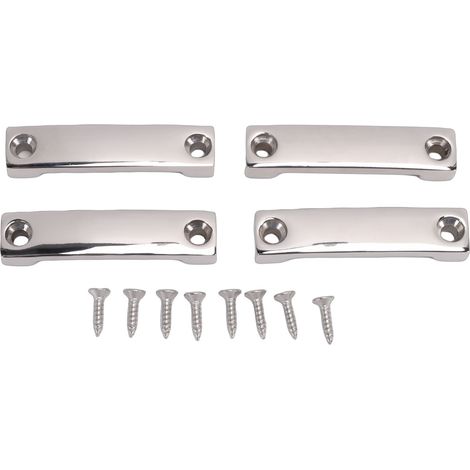 Sangle supérieure de bateau, 4 pièces, boucle de pied, 42mm, acier inoxydable, yeux d'arrimage pour Kayaks avec vis (1/5)