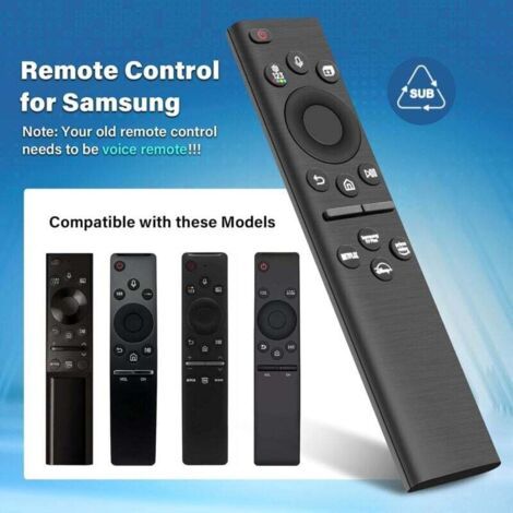 NALOOKAMIC Télécommande de remplacement Samsung Smart TV solaire, BN59-01385A compatible avec TV Quadro Samsung Frame, Samsung 2021-2022 Smart 4K HD TV (Noir) (1/3)