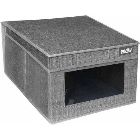 Trade Shop - Caja Organizador Porta Documentos Oficina 25x35x16cm Gris 69690 - (1/4)