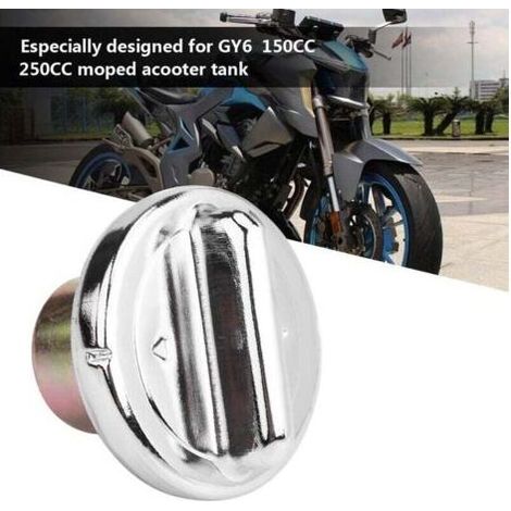 Couvercle de réservoir de bouchon de gaz de carburant pour réservoir de scooter de cyclomoteur GY6 150CC 250CC -INHHUB (1/4)