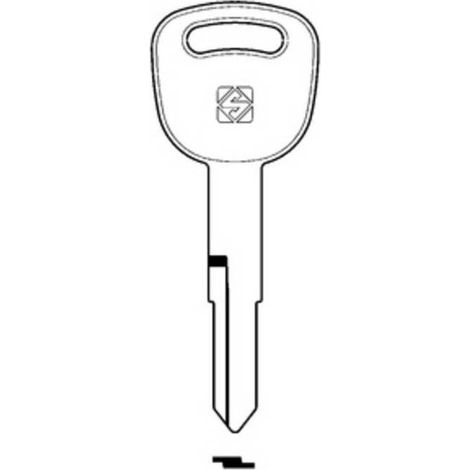 5 x SILCA KYM2RP CHIAVE AUTO TESTA PLASTICA ACCIAIO