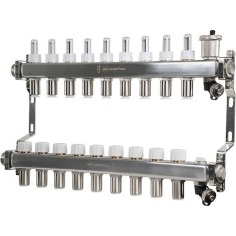 John Guest Speedfit 15mm 9 Port UFH Manifold - JGUFHMAN9/4