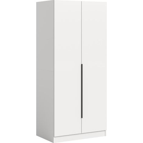 Kopenhagen Kleiderschrank 2 Türen weiß.