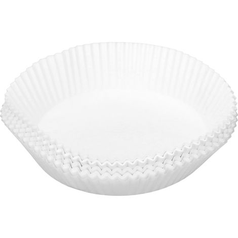 100 feuilles de papier sulfurisé jetables blanches antiadhésives de 16 x 4,5 cm pour friture et cuisson. (1/5)