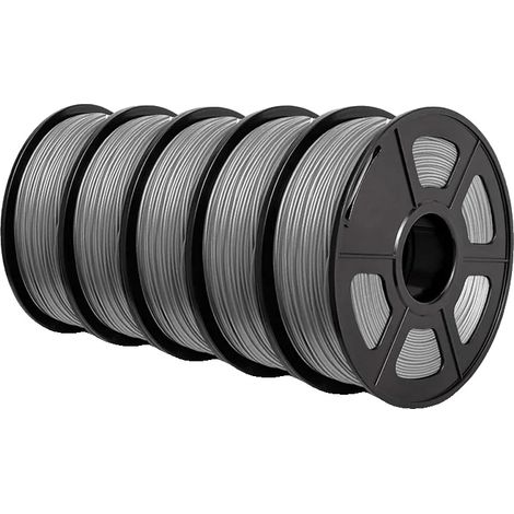 3D-Druckerfilament, 1,75 mm Durchmesser, verschiedene Materialarten, PLA PLUS Grau (1/2)