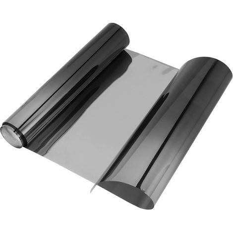 Film teinté pour pare-brise avant de voiture, protection solaire dégradée 20 x 150 cm (noir) - FFY (1/4)