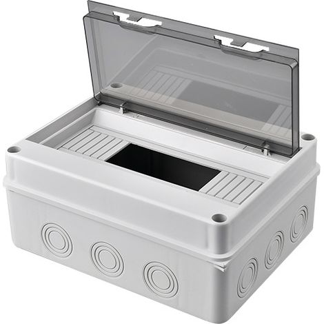JSSEVN-Boîte Coffret Electrique Etanche,Boîtier de Distribution avec Rangée de Cuivre,Disjoncteurs électriques,Montage sur Rail 35mm (1/5)