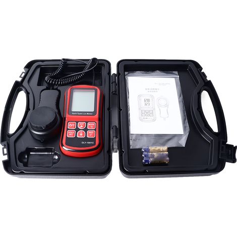 Luxmètre numérique haute sensibilité, écran LCD rétroéclairé, portable, pour garage, bureau ou centre commercial.