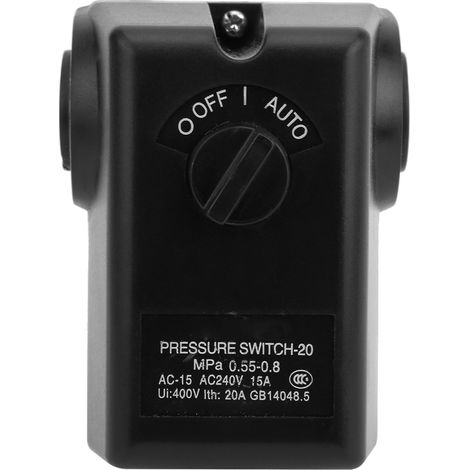Compresseur d'air 240V AC 8kg - Interrupteur de pression 4 voies pour pompe à air, contrôle précis de la pression. (1/5)