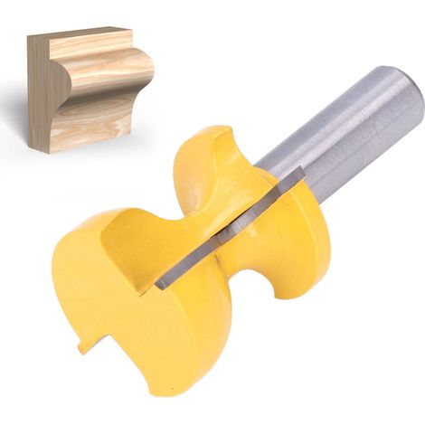 fraise à moulures pour appui de fenêtre/tabouret avec poignée de 1/2 pouce, fraise à chanfreiner pour appui de fenêtre/poignée de porte (1/5)
