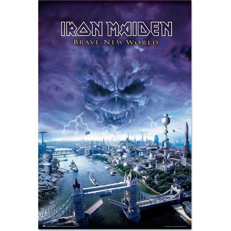 Poster di Erik del gruppo Iron Maiden "Brave New World" - Stampa decorativa con licenza ufficiale