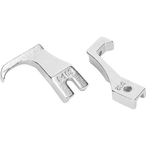 Pied-de-biche standard en acier pour machines à coudre industrielles - pied-de-biche simple et pratique pour machines à coudre à couture droite (1/5)