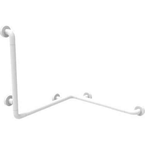 Angolare di sicurezza sx-dx 70x70x80h alluminio bianco (1/3)