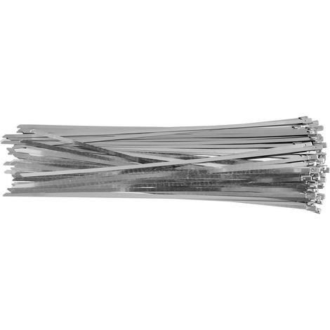 Colliers de serrage en acier inoxydable 4,6 x 350 mm, 100 pièces, YT-70564 YATO (1/5)