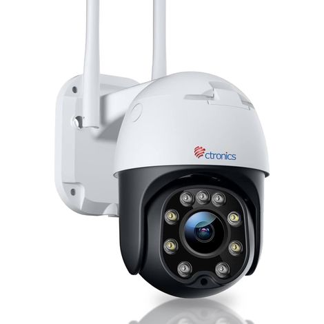 3G/4G LTE Caméra Surveillance Extérieure IP Caméra Carte SIM Vision Nocturne Couleur 20M 355° 90° PTZ Suivi Automatique Détection Humaine Audio Bidirectionnel Slot Carte SD (Blanc) (1/5)