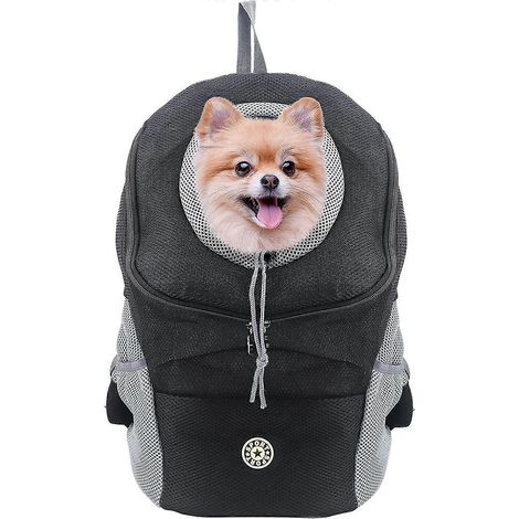 Sac à dos pour chien et chat - Avec tête respirante et bretelles rembourrées pour la randonnée en extérieur (Convient aux animaux de compagnie de 7 à 12 kg) (1/5)