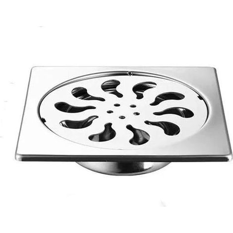 Siphon de douche en acier inoxydable épais, pour salle de bain, toilettes, cuisine, balcon, buanderie, 15 x 15 mm, DN110. (1/5)