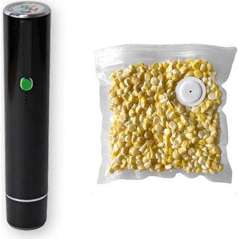 Mini scelleuse sous vide électrique portable à bouton B-Noir- (1/5)