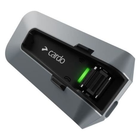 Intercom moto bluetooth - CARDO - PACKTALK CUSTOM SINGLE - Gris/Noir - Taille unique - Options modulables (1/2)