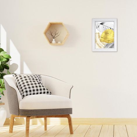 Cornice Portafoto da Parete Shabby Chic White 21 x 29,7 cm (1/4)