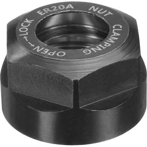 ER20-A(M25) Type Écrou De Serrage De Pince Acier Allié 40Cr Noir (1/5)