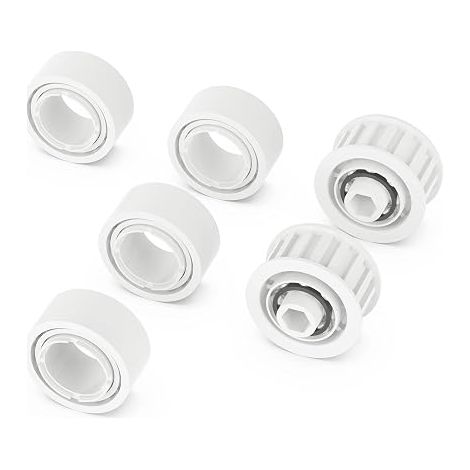 Lot de 4 roues de guidage et 2 poulies de rechange compatibles avec Maytronics Dolphin Nautilus, Nautilus CC Plus, M200, M400, M500, Premier Pool Cleaner, numéro de pièce 3884997-R6 (1/5)
