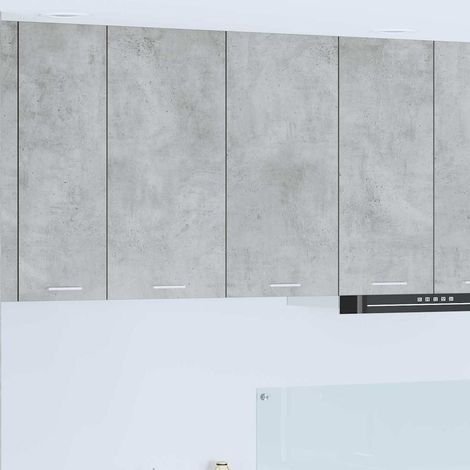 Hanging Cabinet Concrete Grey 80 x 31 x 80 cm Engineered Wood vidaXL (1/5)