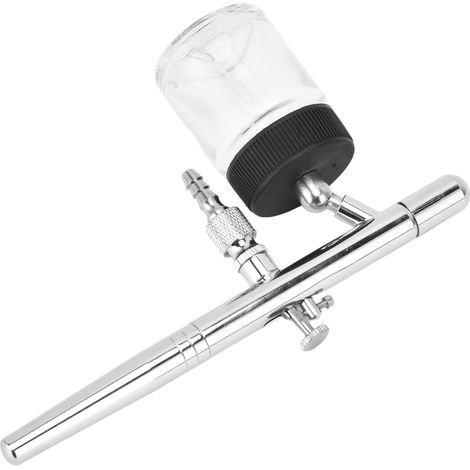 Kit aérographe en acier inoxydable : pinceau de maquillage portable, polyvalent et de haute précision, idéal pour les débutants et les utilisateurs expérimentés. (1/5)