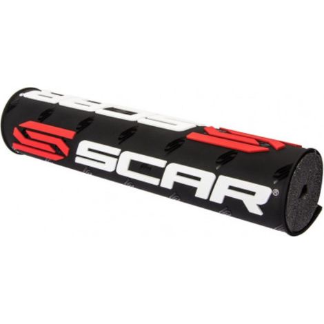 Esponja de carreras Scar para volante (barra transversal) (250 mm) negra con logo Scar