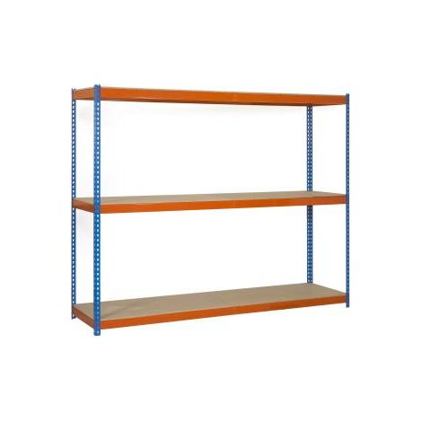 Simonrack Metallregal für den Außenbereich Blau und Orange Robust
