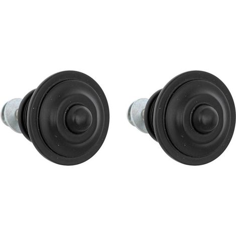 Lot de 2 Boutons de Meuble "Alana" 3cm Noir (1/2)