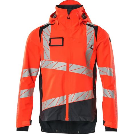 Mascot Hard Shell Jacke mit leichtem Futter Jacke 19301 Gr. 3XL, Hi-vis rot/schwarzblau (1/5)