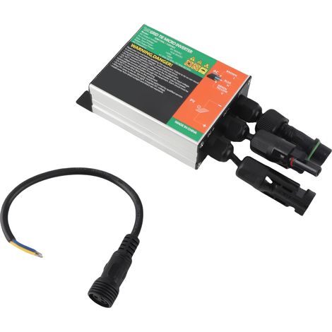 Onduleur solaire MPPT raccordé au réseau, à onde sinusoïdale pure, en alliage d'aluminium, micro-onduleur solaire raccordé au réseau AC120V 150W (1/5)
