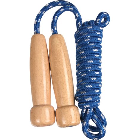 Corde à Sauter Enfant - Réglable en Longueur - Poignées en Bois Non Glissantes - Pour Filles et Garçons 4 à 12 Ans - 1 Pièce (1/5)