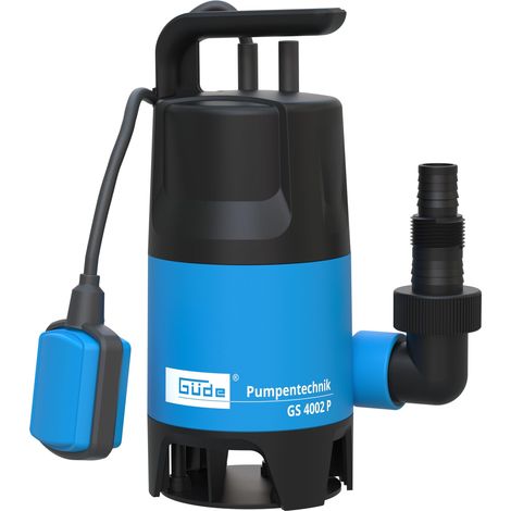 Pompe submersible pour eaux usées - Avec interrupteur à flotteur - 400 W - 7500 l/h Hauteur de refoulement maximale : 5 m, Blue/Noir (1/5)