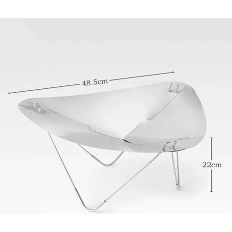 Réchaud à bois portable pour feu de camp, support en acier inoxydable détachable avec sac de rangement, accessoires de camping pour réchauds de cuisson portables (1/5)