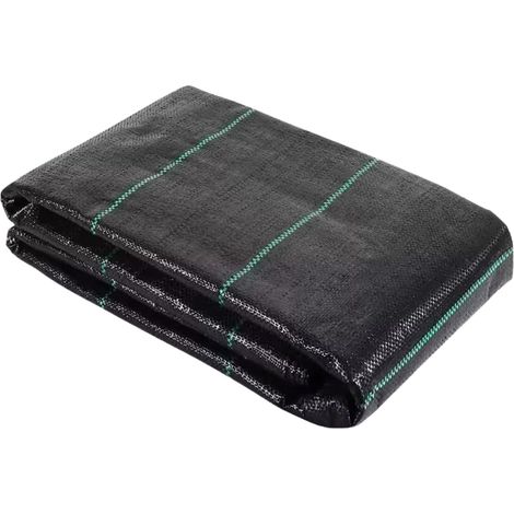 Toile Anti-Mauvaises Herbes Extra Forte 70 g/m² (0,6 m x 10 m) Tissu de Sol en Non-tissé de Jardin Contre Les Mauvaises Herbes Noir (1/5)
