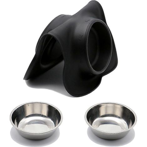 Gamelle pour chien en acier inoxydable avec surface antidérapante (1/5)
