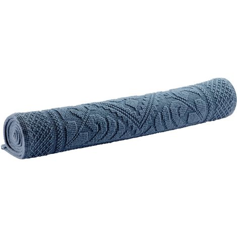 Tapis de Bain 54 x 110 cm en 100% Coton Tissage Jacquard et Motifs Arabesques - PANGIVO (1/2)