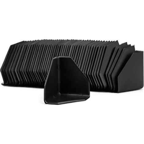 Coin de Boîte D'Expédition, Emballage en Plastique, Protections de Bord, Protections D'Angle pour Cartons, Boîtes, Meubles et Autres, 200 Pièces (1/5)