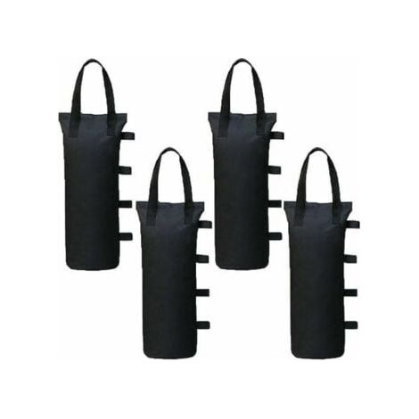Lot de 4 Poids de Gazebo pour Tonnelle et Pavillon, Sac de Lestage Sable pour Jambes, Tentes Pare-Soleil, Parasol，15 x 50CM (1/5)