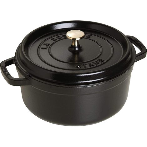 STAUB La Cocotte Casseruola, Ghisa, Nero, 22 cm (1/4)