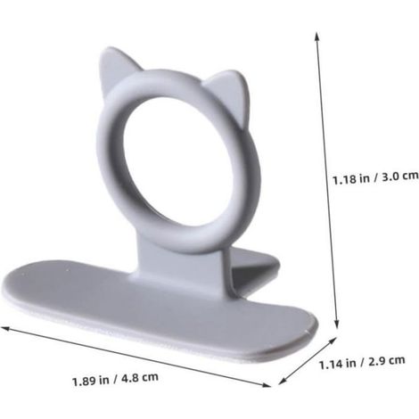 Poignée Adhésive Abattant Toilette - Silicone - Pour Levage Sans Contact - Compatible Tous Modèles - Lot De 4 (1/5)